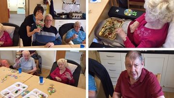 Christmas crafts at Norton Lees care home